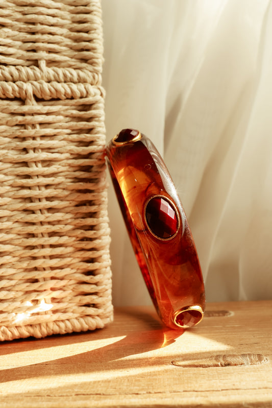 Ruthie Bangle - Tortoise - Southern Belle Boutique