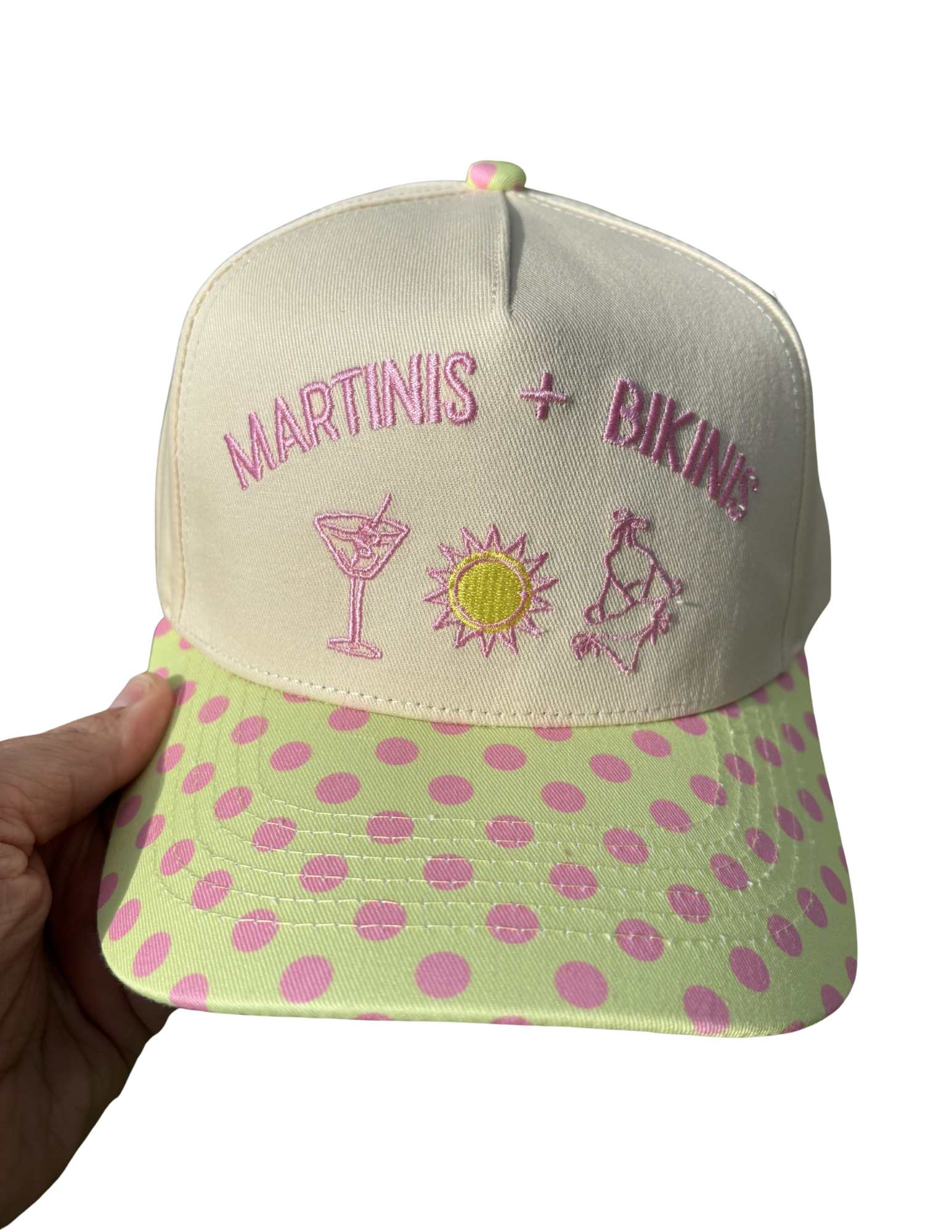 Martinis & Bikinis Canvas Cap - Southern Belle Boutique