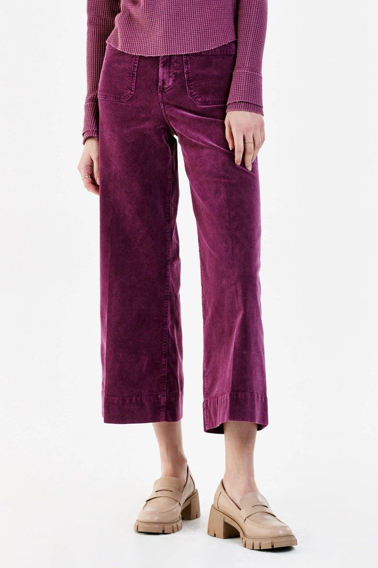 Audrey Super H/R Cropped Wide Leg Pants - Purple Potion - Southern Belle Boutique