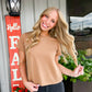 Remington Scoop Neck Top - Camel