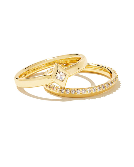 Kinsley Ring Set - Gold - Southern Belle Boutique