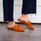 Sheena Suede Knot Mule - Camel