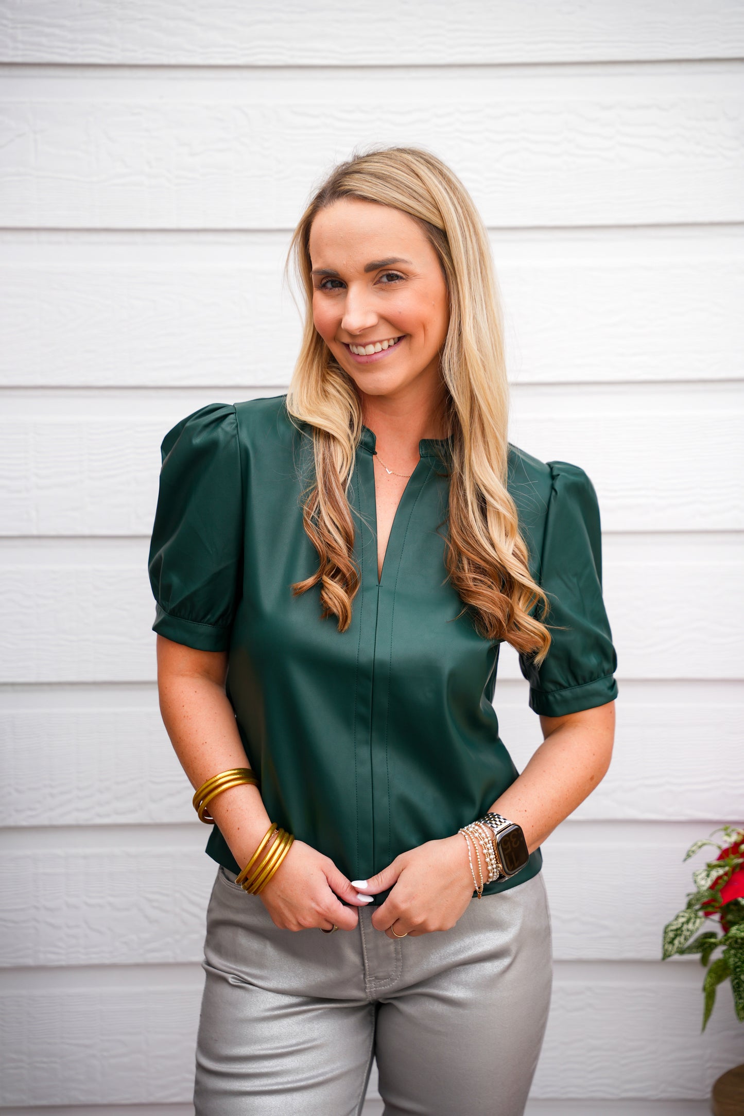 Kalia Top Vegan Leather - Rainforest