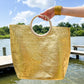 Adora Tote, Gold - Southern Belle Boutique