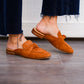 Sheena Suede Knot Mule - Camel