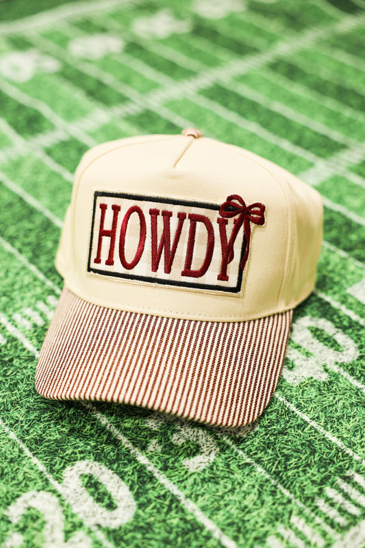 Howdy Trucker Hat - Black Checkered