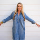 Anika Denim Dress - Medium Wash