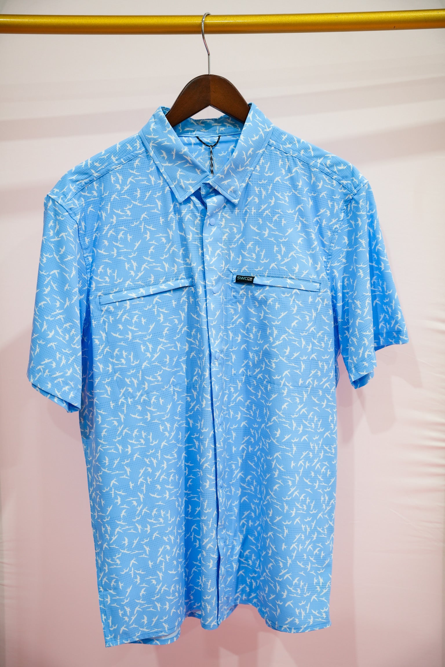 Oysterman S/S - Swallow Tailed Kite - Clearwater Blue - Southern Belle Boutique