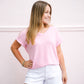 French Terry Top - Lt Pink - Southern Belle Boutique