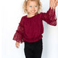 Savanna Off Shoulder Top - Wine - Southern Belle Boutique