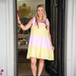 Yellow Pink Striped Bella Dress - Southern Belle Boutique