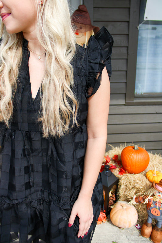 Aubrey Black Dress - Southern Belle Boutique