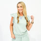 Layla Top - Aquamarine - Southern Belle Boutique