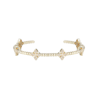 Radiant Cross Station Cuff Bracelet - Southern Belle Boutique