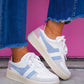 Grandslam Trident Trainer White/Air Fluro Pink Sneakers - Southern Belle Boutique