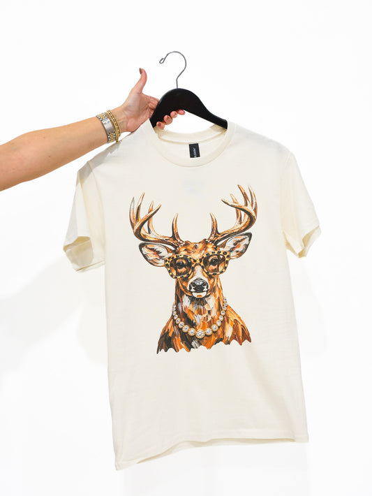 Glam Deer Bling Tee - Southern Belle Boutique