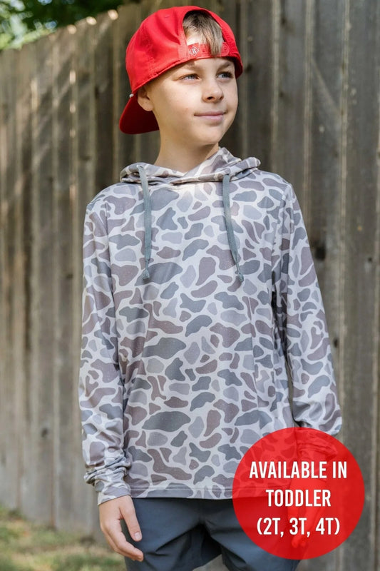 Classic Deer Camo Performance Hoodie Youth