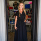 Black Open Back Midi Dress - Southern Belle Boutique