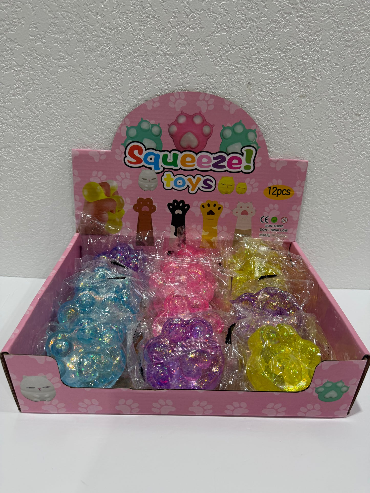 Pawprint Glitter Squishy - Southern Belle Boutique