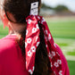 Floral Hair Scarf - Burgundy - Southern Belle Boutique