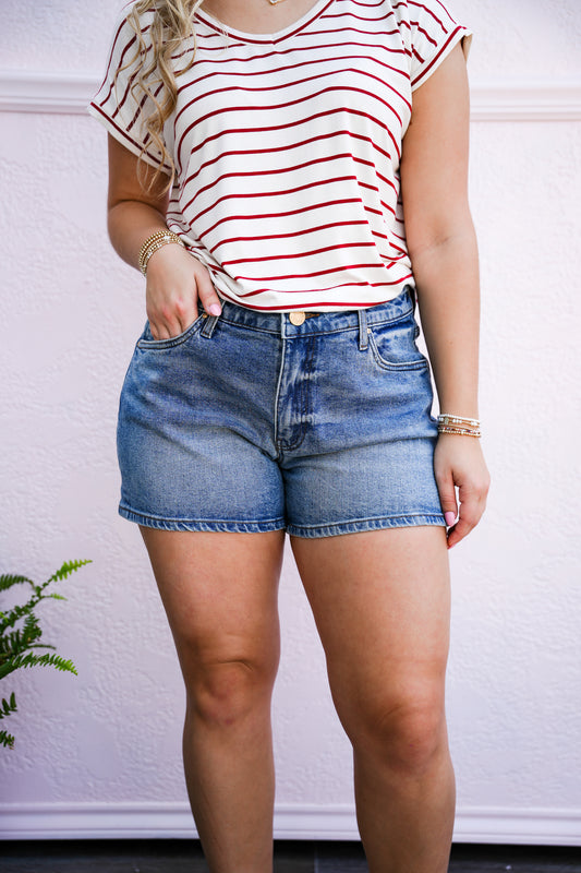 Jane High Rise Short - Distinguished - Southern Belle Boutique