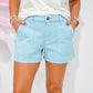 Jane High Rise Short - Sky - Southern Belle Boutique
