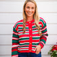 Red Color Stripe Holiday Christmas Sweater