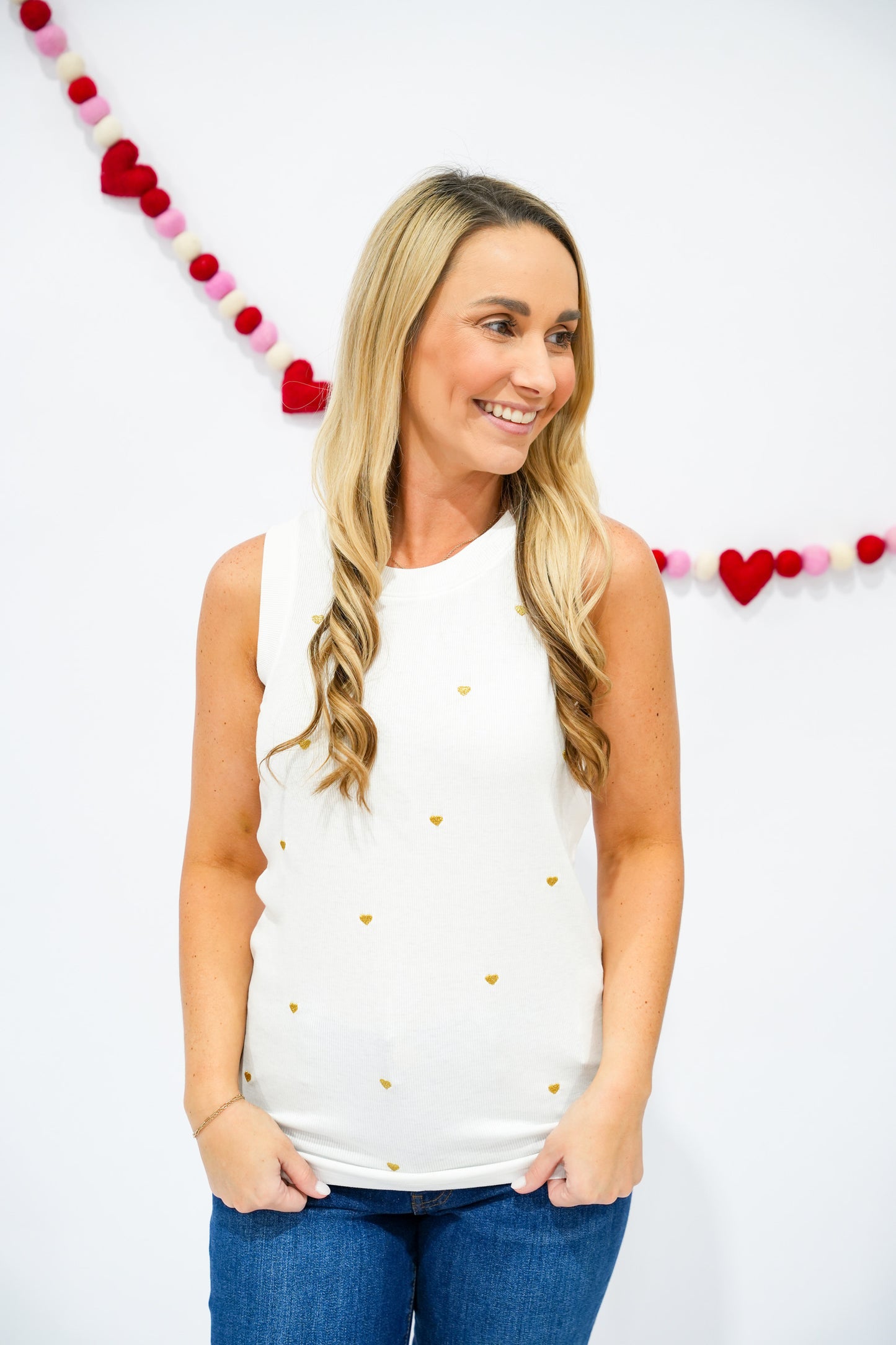 Cleo Tank - White Gold