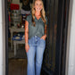 Deep Green Button Down Cap Sleeve Blouse - Southern Belle Boutique