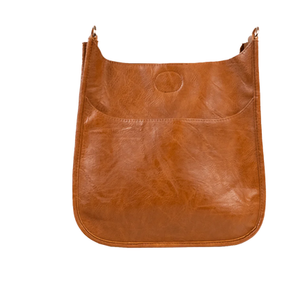Classic Vegan Leather Messenger - Southern Belle Boutique