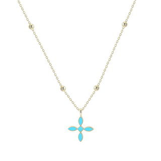 Enamel Cross Drop Necklace - Southern Belle Boutique