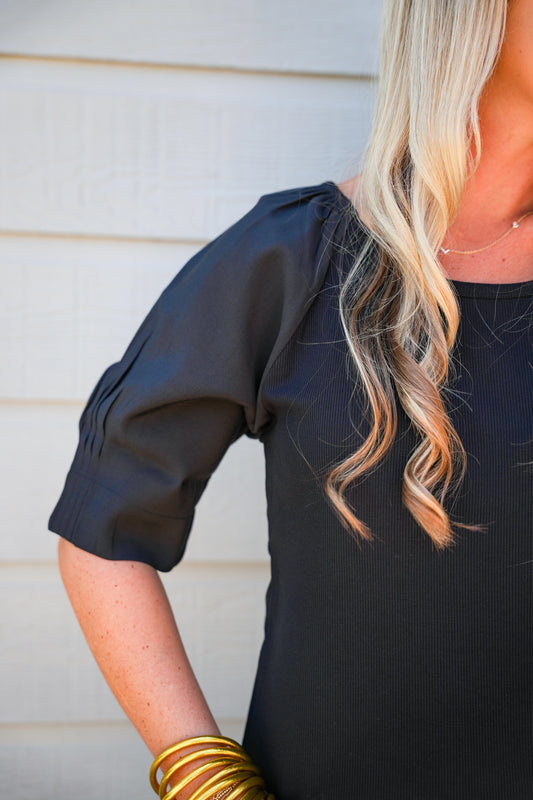 Kera Top - Black - Southern Belle Boutique