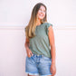 North Top - Slate Green - Southern Belle Boutique