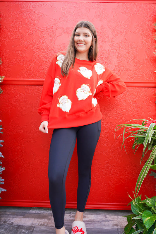 Santa Sequin Sweatshirt