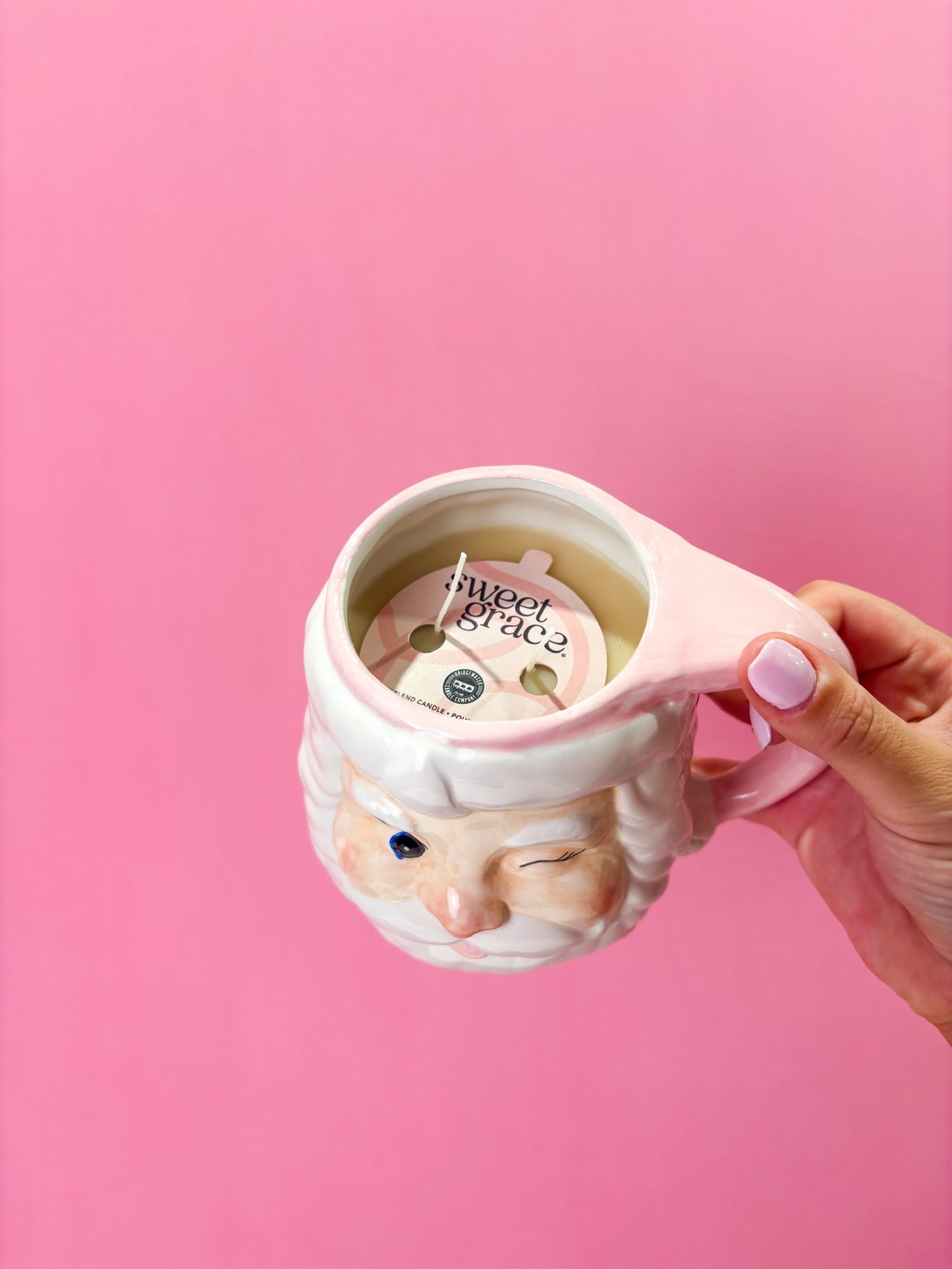 Santa Mug Candle - Sweet Grace - Southern Belle Boutique