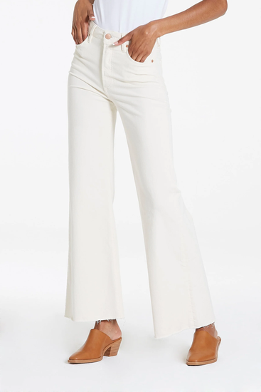 Fiona Super High Rise Wide Leg Jeans - Wheat - Southern Belle Boutique