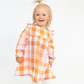 Harvest Plaid Ruffle Shoulder Dress &amp; Leggings - Southern Belle Boutique