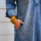 Anika Denim Dress - Medium Wash