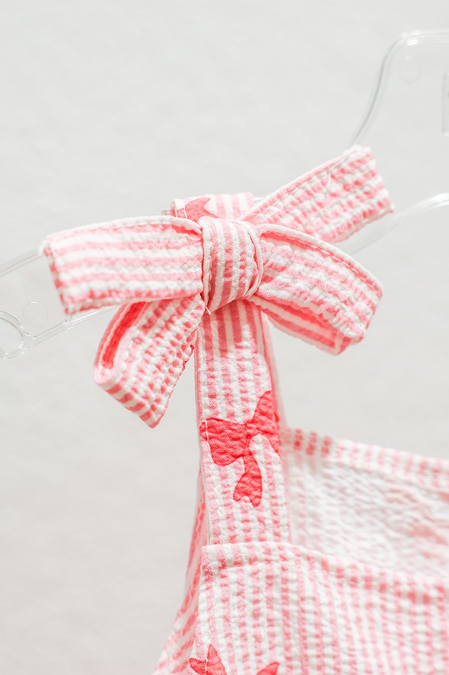 Pink Bow Stripe Set - Southern Belle Boutique
