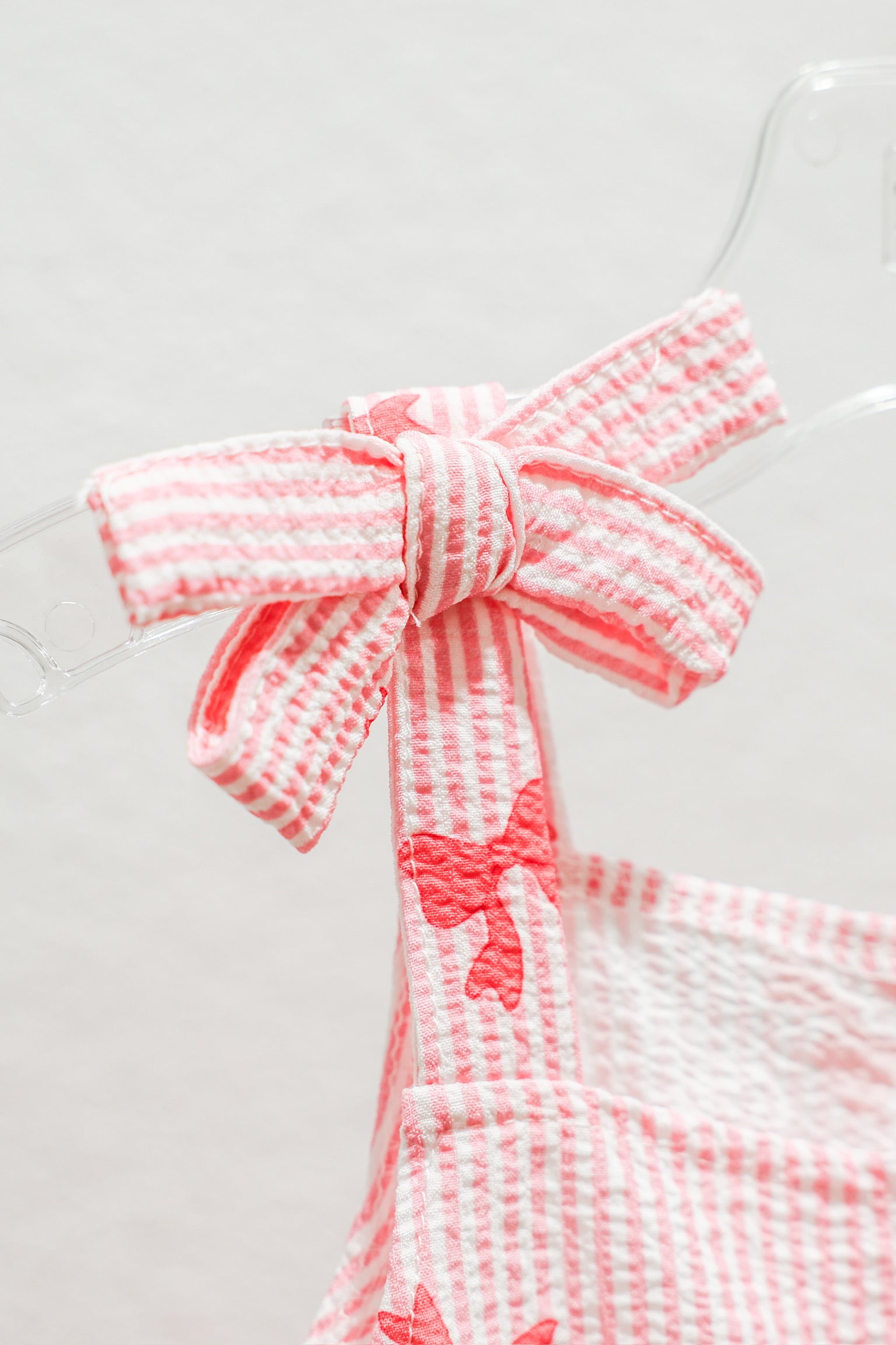 Pink Bow Stripe Set - Southern Belle Boutique