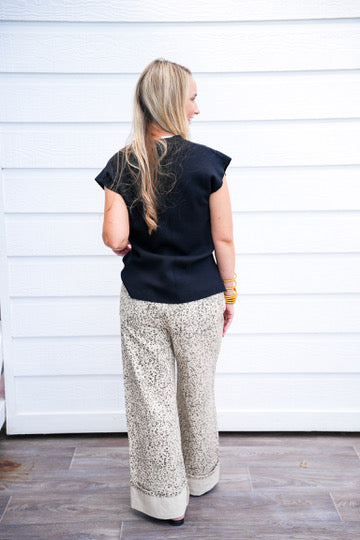 V-Neck Sweater - Black