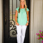 Bristol Wide Leg Pant - White - Southern Belle Boutique