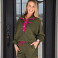 Brianna Cannon Green Fleece Set - Southern Belle Boutique