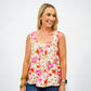 Pink Floral Tank - Southern Belle Boutique