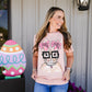 Rosie Bunny Peach Graphic Tee - Southern Belle Boutique