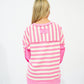 Cutie in Pink Striped Top - Southern Belle Boutique