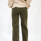 Anabel Wide Leg Pant - Hunter Green