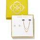 Gift Set Emilie Necklace &amp; Stud Gold Iridescent Drusy - Southern Belle Boutique