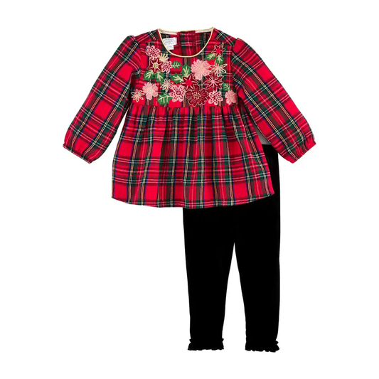 Tartan Toddler Tunic &amp; Legging Set - Southern Belle Boutique