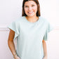 Milani Top - Aquamarine - Southern Belle Boutique